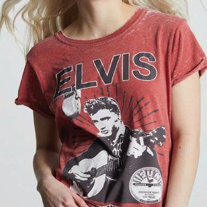 NWT: RECYCLED KARMA  ELVIS Mineral Wash Graphic Tshirt  ONE LEFT